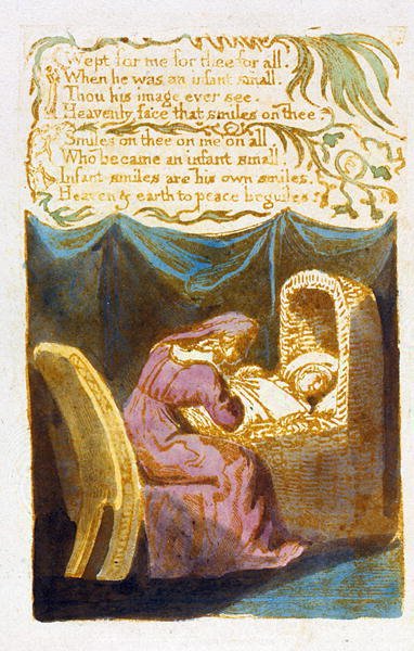 Wept for Me (cont) tavola 19 da Songs of Innocence da William Blake